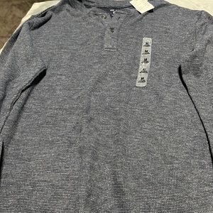 Blue long sleeve long John shirt